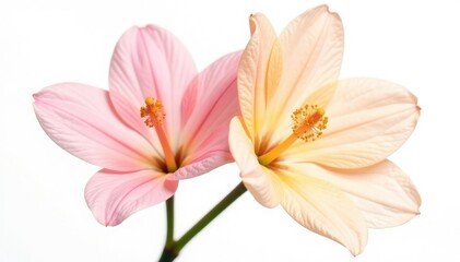 Fototapeta premium Single large flower isolated on white background, bloom