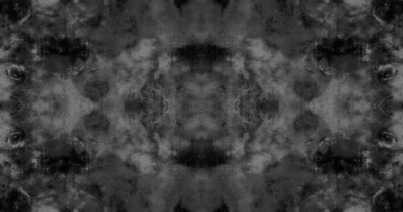 Black Abstract Gothic Style Seamless Pattern. Creative Design With Chaotic Brush Strokes. Black Grunge Endless Background. Artistic Repeatable Print in Batik Style. Abstract Tie Dye-like Pattern.