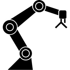 Creative Robot Arm Icon Illustration