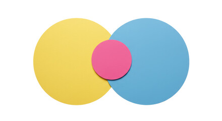 Isolated Abstract Overlapping Circles