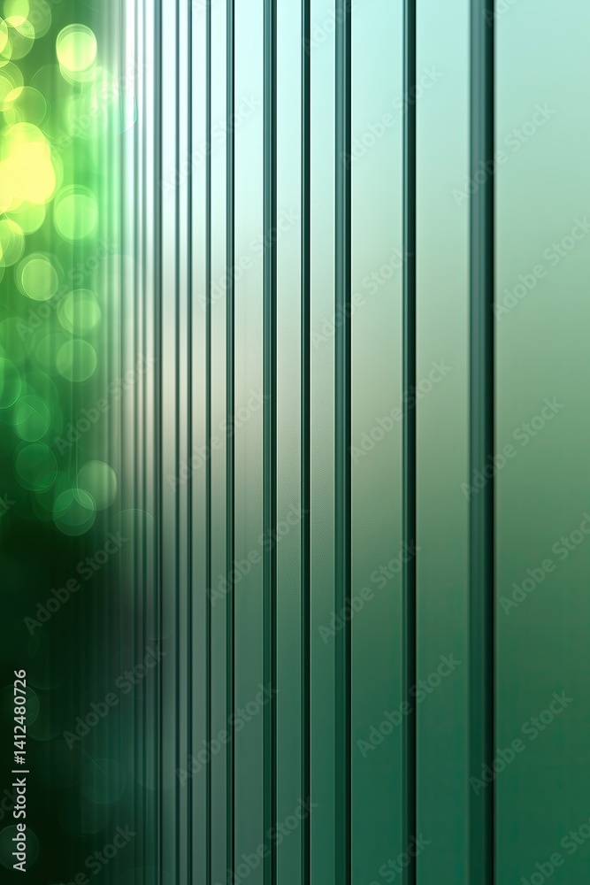 Poster smooth striped dark green gradient background with soft bokeh effect, ideal for design and digital p