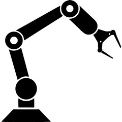 Creative Robot Arm Icon Illustration