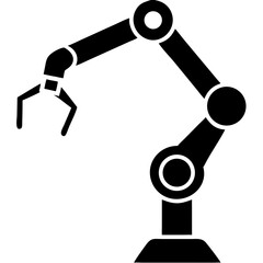 Creative Robot Arm Icon Illustration