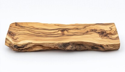 Natural Wooden Cutting Board with Unique Grain Patterns and Texture