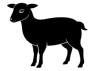 Sheep Silhouette Vector & SVG | Cute Farm Animal Clipart for Craft