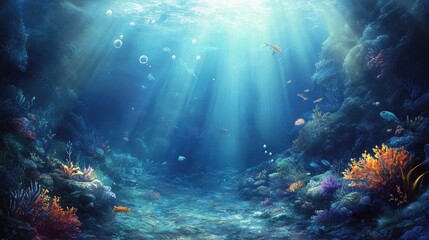 Fototapeta premium Underwater scene