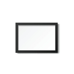 Black Square Frames Empty Mockup - Vector
