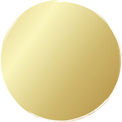 Gold round brush. Design elements