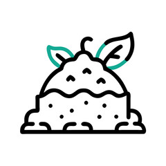 Abstract Teal Cat on Black Background Minimal Design