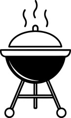 barbecue grill isolated on white