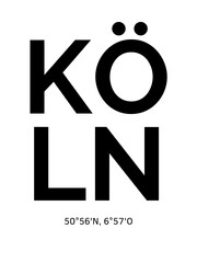 Stadtname Köln und seine Koordinaten