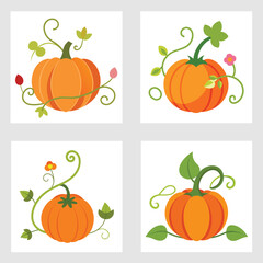Vector art illustration of sweet pumpkin