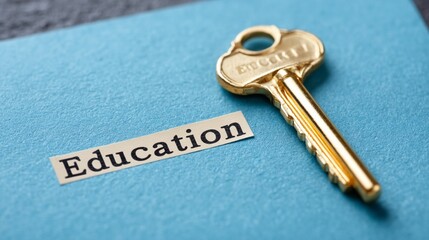 Old key isolated on white background. without shadow