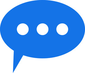 Notification message icon symbol or contact alert vector app, web flat design isolated on transparent background