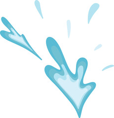 Obraz premium water splash drop illustration