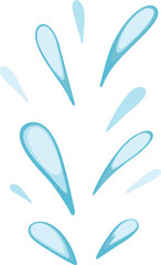 water splash drop illustration