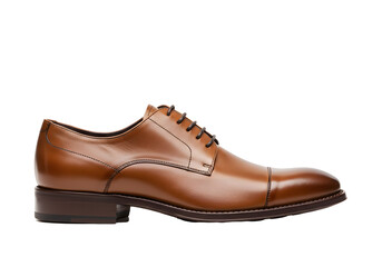 Men's Brown Leather Oxford Shoes: Detailed Product Shot