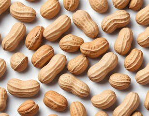 Peanuts isolated on a white background