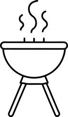 barbecue grill isolated on white