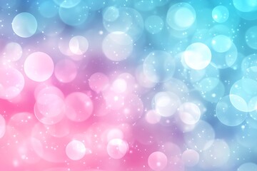 Obraz premium Soft pastel gradient of pink, purple, and blue clouds, creating a dreamy and serene atmosphere