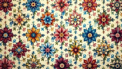 Intricate floral damask design, perfect for textile prints and wallpaper , tileable, design, flower