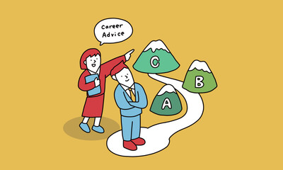 キャリアアドバイスをする転職エージェントのキャリアコンサルタント