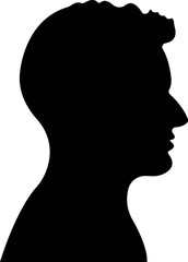 User profile icon in flat Person representing a user profile or avatar vector design isolated on transparent background