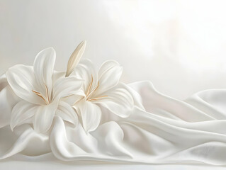 a beautiful background with white flowers