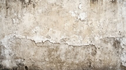 Obraz premium Weathered, textured wall with peeling paint and grunge details