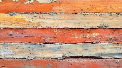 Red Brick Wall Close Up Texture Rustic Weathered