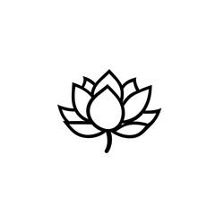 A serene and elegant lotus flower, symbol of purity and enlightenment, set against a clean, white background, perfect for meditation and spiritual themes.