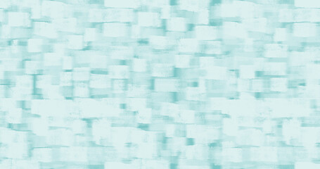 Abstract Pastel Blue Seamless Pattern. Creative Design With Chaotic Brush Spots on A Light Blue Backgound. Artistic Repeatable Print Made Of Messy Pixels. Abstract Painting-like Pattern.