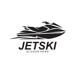 Jet ski Water sport vector Template illustration logo design