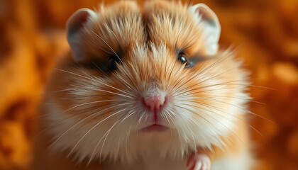 close up of a hamster looking at the camera