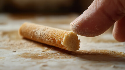 Mason smoothing mortar on a brick wall. Detail and skill