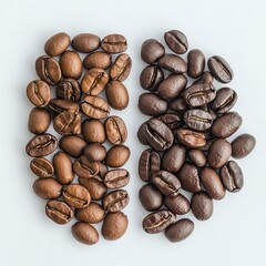 Photo of Liberica coffee beans in natural light setting with photo of Liberica coffee beans in rustic background showing authentic photo of Liberica coffee beans textures, Liberica beans

coffee textu