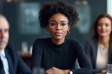 diverse businesswoman, female entrepreneur or startup founder at  business networking event, meeting or conference