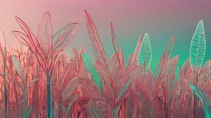 Bright and unusual spring landscape: blooming fields, green grass, vibrant flowers, and sunny skies creating an atmosphere of freshness and nature.