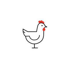 hen and chicken logo icon