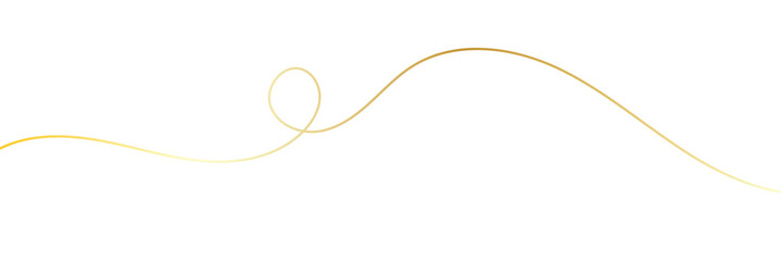 Golden wavy line, gold curved line, Vector illustration.&nbsp;EPS&nbsp;10  . 