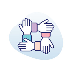 Team Work Vector icon