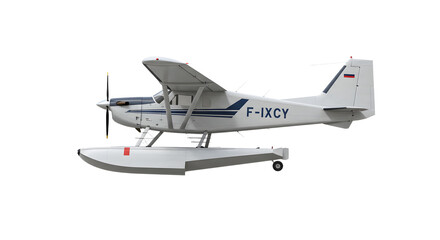Seaplane Isolated on White Background