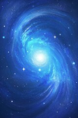 a close up of a spiral galaxy with stars in the background