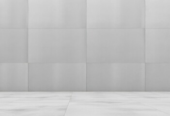 Clean, smooth, wide-angle view of a polished gray concrete stucco wall, wide angle view, clean concrete