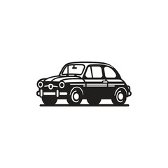 Black and white Car icon vector