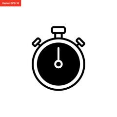 stopwatch icon simple and modern design