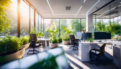 nature modern office building