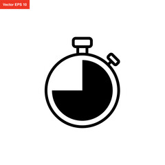 stopwatch icon simple and modern design