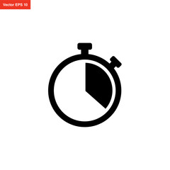 stopwatch icon simple and modern design
