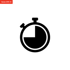 stopwatch icon simple and modern design